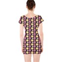 Cute Floral Pattern Short Sleeve Bodycon Dress View2