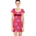 Cute Pretty Elegant Pattern Short Sleeve Bodycon Dress View1