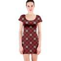 Cute Pretty Elegant Pattern Short Sleeve Bodycon Dress View1