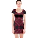 Cute Pretty Elegant Pattern Short Sleeve Bodycon Dress View1