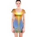 Dandelions Short Sleeve Bodycon Dress View1