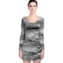 Forest Fade Long Sleeve Velvet Bodycon Dress View1