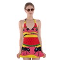 Ants and watermelon  Halter Swimsuit Dress View1