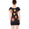 Orange abstraction Short Sleeve Bodycon Dress View2