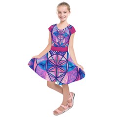 Feminine Interconnectedness - Kids  Short Sleeve Dress by tealswan