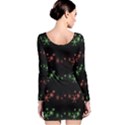 Decorative Xmas snowflakes Long Sleeve Bodycon Dress View2