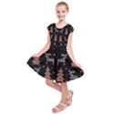 Reindeer magical pattern Kids  Short Sleeve Dress View1