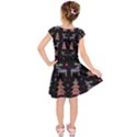 Reindeer magical pattern Kids  Short Sleeve Dress View2