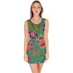 Flowers Pattern Sleeveless Bodycon Dress by Nexatart