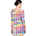 Heart Love Color Colorful Long Sleeve Bodycon Dress View2