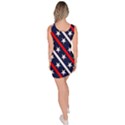 Patriotic Red White Blue Stars Sleeveless Bodycon Dress View4