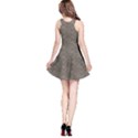 Black Grunge Pattern with Ice Cream Cons on Grey Sleeveless Skater Dress View2