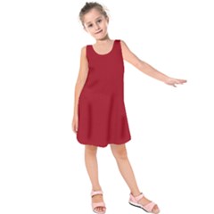 Fleet Red Kids  Sleeveless Dress by NoctemClothing