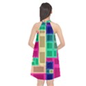 Rectangles and squares             Halter Neckline Chiffon Dress View2