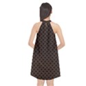 Pattern Halter Neckline Chiffon Dress  View2