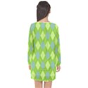 Plaid pattern Long Sleeve Chiffon Shift Dress  View2