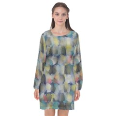 Misc Brushes     Long Sleeve Chiffon Shift Dress by LalyLauraFLM