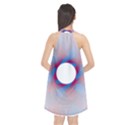 Spirograph Pattern Drawing Design Halter Neckline Chiffon Dress  View2