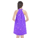 Dots pattern Halter Neckline Chiffon Dress  View2