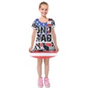 Dont grab my Kids  Short Sleeve Velvet Dress View1