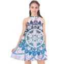 Mandalas Symmetry Meditation Round Halter Neckline Chiffon Dress  View1