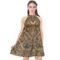 Art Indonesian Batik Halter Neckline Chiffon Dress  View1