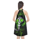 Gas mask Halter Neckline Chiffon Dress  View2