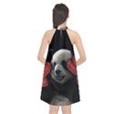 Boxing panda  Halter Neckline Chiffon Dress  View2