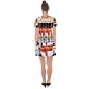 Nuclear Explosion Trump and Kim Jong Drop Hem Mini Chiffon Dress View2