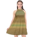 Ombre Halter Neckline Chiffon Dress  View1