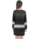 Ombre Long Sleeve Chiffon Shift Dress  View2