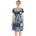 The Wonderful Water Fairy With Water Wings Short Sleeve Bardot Dress View1