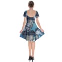 The Wonderful Water Fairy With Water Wings Short Sleeve Bardot Dress View2