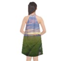 Landscape Sunset Sky Sun Alpha Halter Neckline Chiffon Dress  View2