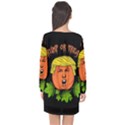 Trump or treat  Long Sleeve Chiffon Shift Dress  View2