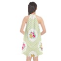 green shabby chic Halter Neckline Chiffon Dress  View2