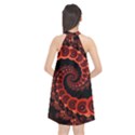 Chinese Lantern Festival For A Red Fractal Octopus Halter Neckline Chiffon Dress  View2