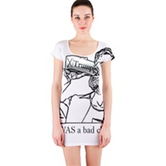 Trump Novelty Design Short Sleeve Bodycon Dress by PokeAtTrump