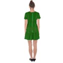 Mini Red Dots on Christmas Green Drop Hem Mini Chiffon Dress View2