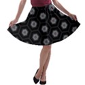 Mandala Calming Coloring Page A-line Skater Skirt View1