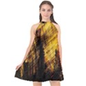 Refinery Oil Refinery Grunge Bloody Halter Neckline Chiffon Dress  View1