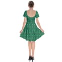 Christmas Tree Holiday Star Short Sleeve Bardot Dress View2