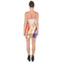 Feathers Bird Animal Art Abstract One Soulder Bodycon Dress View2