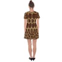 Background Texture Giraffe Drop Hem Mini Chiffon Dress View2