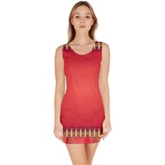 Background Red Abstract Bodycon Dress by Nexatart