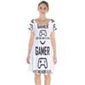 Gamer Short Sleeve Bardot Dress View1