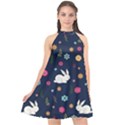 Easter bunny  Halter Neckline Chiffon Dress  View1