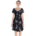 Rabbit pattern Short Sleeve Bardot Dress View1