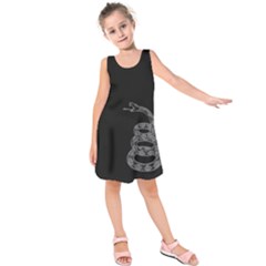 Gadsden Flag Don t Tread On Me Kids  Sleeveless Dress by snek