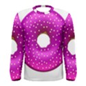 Donut Transparent Clip Art Men s Long Sleeve Tee View1